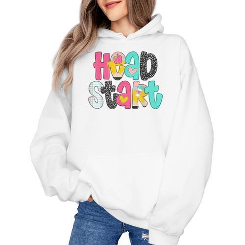 Head Start Team Homeschool Teacher Headstart Back To School Women's Hoodie - teacherstshirts.com UK