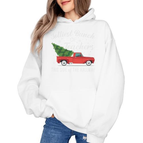 Jolliest Bunch Of Teachers This Side Of The Hallway Women's Hoodie - teacherstshirts.com AU