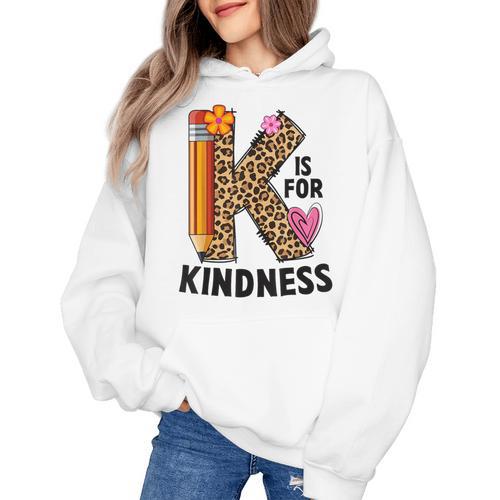 K Is For Kindness Unity Day Teacher Kids Women's Hoodie - teacherstshirts.com