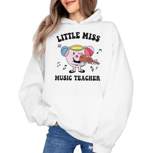 Little Miss Music Teacher Music Teacher Team Women's Hoodie - teacherstshirts.com DE