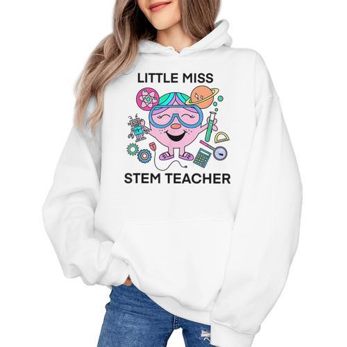 Little Miss Stem Teacher Women's Hoodie - teacherstshirts.com DE