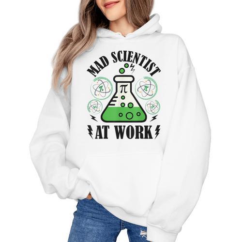 Mad Scientist Science Teacher Halloween Costume Teen Girls Women's Hoodie - teacherstshirts.com UK