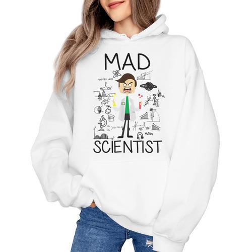 Mad Scientist Shirt Kids Boys Youth Science Teacher Women's Hoodie - teacherstshirts.com UK