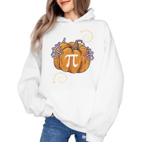 Pi Day Pumpkin Pi Math Teacher Halloween Costume Women's Hoodie - teacherstshirts.com CA