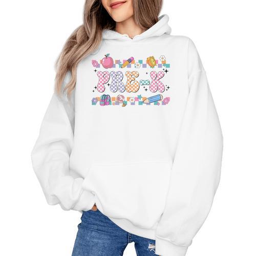Pre-K Back To School Teachers Kids 1st Day Of School Women's Hoodie - teacherstshirts.com UK