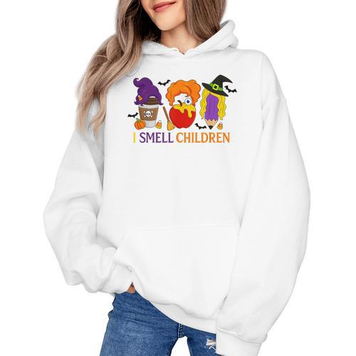 I Smell Children Witch Teacher Halloween Trick Or Teach Women's Hoodie - teacherstshirts.com AU