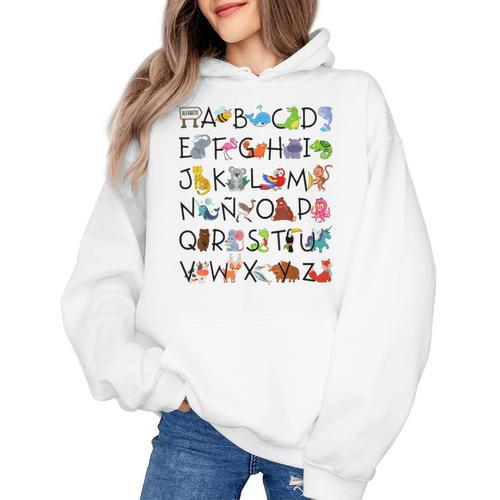 SPANISH ALPHABET MAESTRA SPANISH TEACHER Women's Hoodie - teacherstshirts.com AU