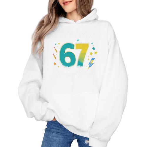 I Survived 67 Days Of School Teachers Students Meme Women's Hoodie - teacherstshirts.com DE