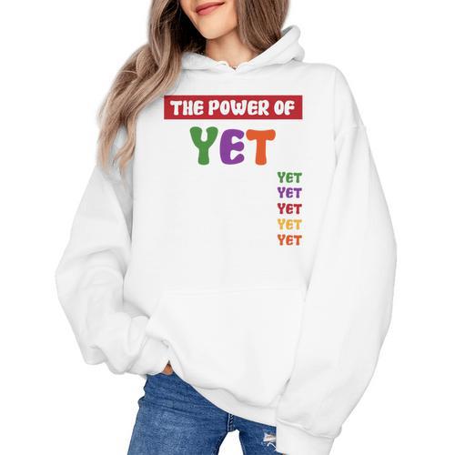 Teacher Growth Mindset Power Of Yet Women's Hoodie - teacherstshirts.com CA