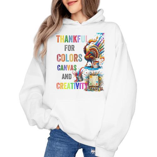 Turkey Thanksgiving Art Teacher Costume Tee For Artists Women's Hoodie - teacherstshirts.com