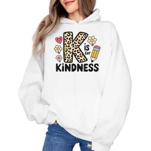 Unity Day Design Kindness Orange Teacher Kids Be Kind Women's Hoodie - teacherstshirts.com AU