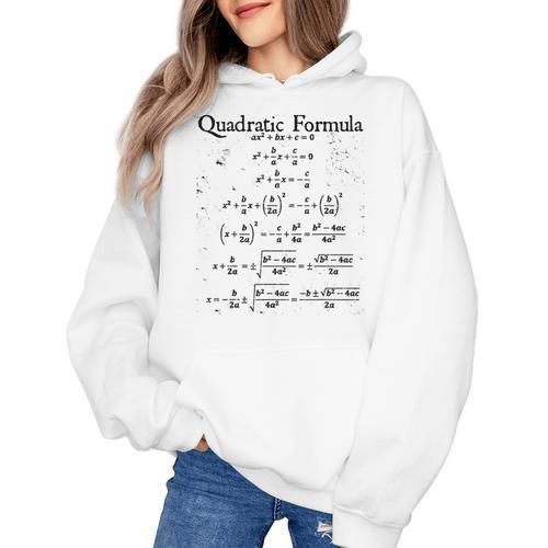 Vintage Nerdy Quadratic Formula Proof Algebra Math Teacher Women's Hoodie - teacherstshirts.com