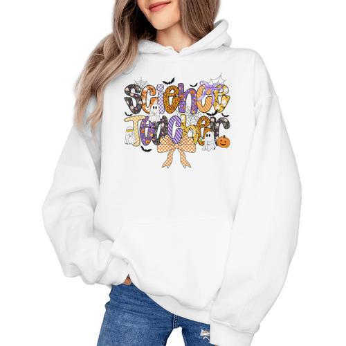 Women Spooky Science Teacher Halloween Science Stem Teacher Women's Hoodie - teacherstshirts.com AU