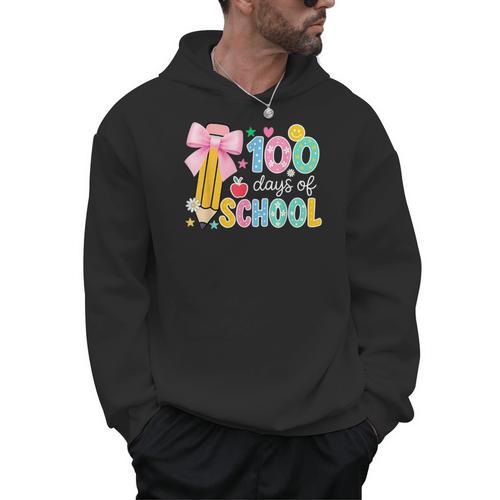 100 Days Of School Preppy 100th Day Of School Teachers Girls Men Hoodie - teacherstshirts.com AU