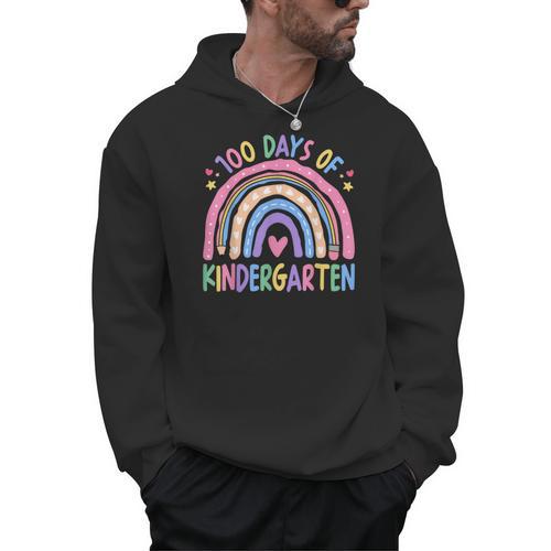 100th Day Of Kindergarten Teacher Kids 100 Days Smarter Men Hoodie - teacherstshirts.com AU