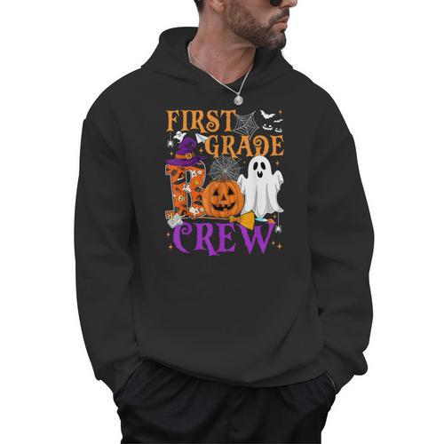 1st Grade Boo Crew Teacher Student Halloween Costume Men Hoodie - teacherstshirts.com AU