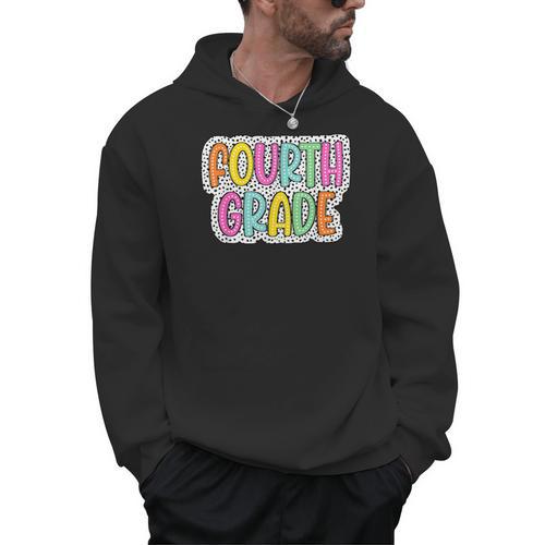 4th Grade Back To School Dalmatian Dots Teacher Student Men Hoodie - teacherstshirts.com