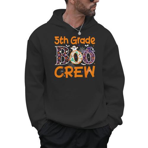 5th Grade Boo Crew Teacher Fifth Grade Halloween Men Hoodie - teacherstshirts.com DE