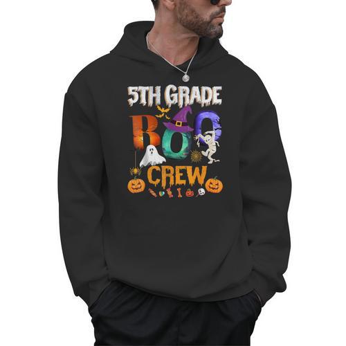 5th Grade Boo Crew Teacher Student Halloween Costume For Men Women Kids Men Hoodie - teacherstshirts.com