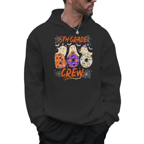 6th Grade Boo Crew Sixth Grade Halloween Teacher Kid Men Hoodie - teacherstshirts.com CA