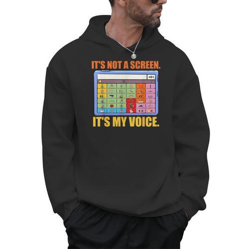 AAC Awareness AAC Teacher It's Not A Screen It's My Voice Men Women Men Hoodie - teacherstshirts.com