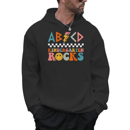 ABCD Kindergarten Rocks Back To School Teacher Kindergarten Men Hoodie - teacherstshirts.com AU
