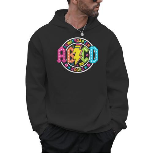 ABCD Kindergarten Rocks Back To School Teachers Students Men Hoodie - teacherstshirts.com UK