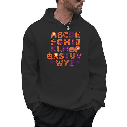 ABCs Learning Kindergarten Teacher Halloween Alphabet Men Hoodie - teacherstshirts.com