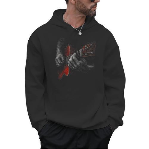 Acoustic Guitar Player Shirt Vintage Music Teacher Guitarist Men Hoodie - teacherstshirts.com CA