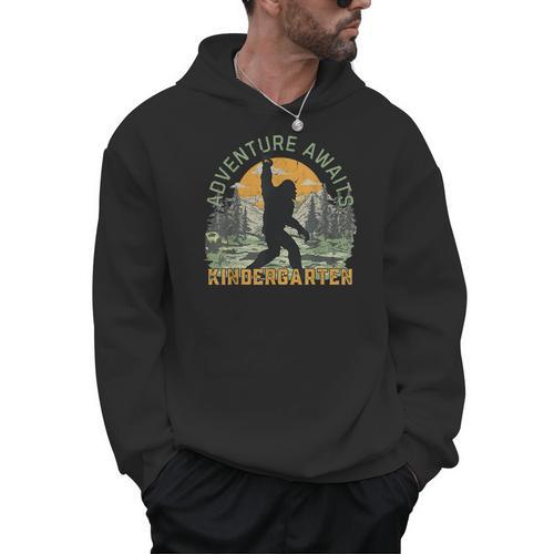 Adventure Awaits Bigfoot Teacher Kindergarten Back To School Men Hoodie - teacherstshirts.com AU