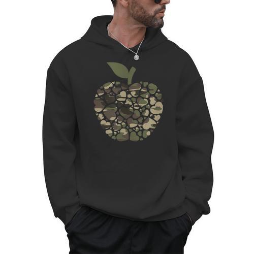 Apple Hearts Teacher Camouflage Clothing School Camo Apple For Men Women Girls Kids Men Hoodie - teacherstshirts.com