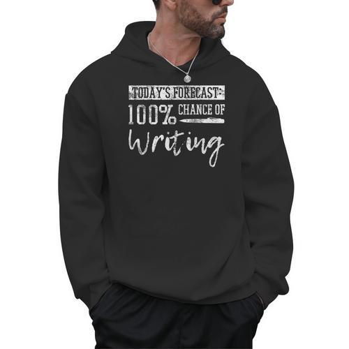 Author Journalist Teacher Writing Men Hoodie - teacherstshirts.com AU