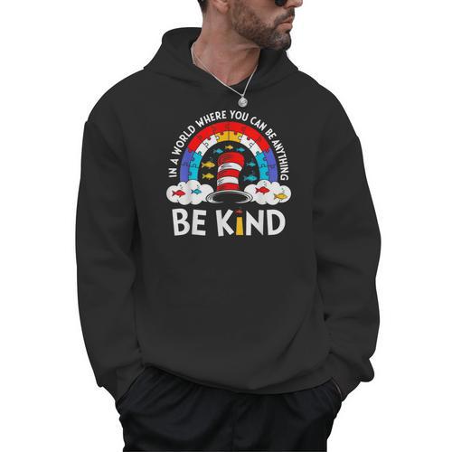 Autism Awareness For Teacher Why Fit In Doctor Cat Hat Cool Men Hoodie - teacherstshirts.com CA