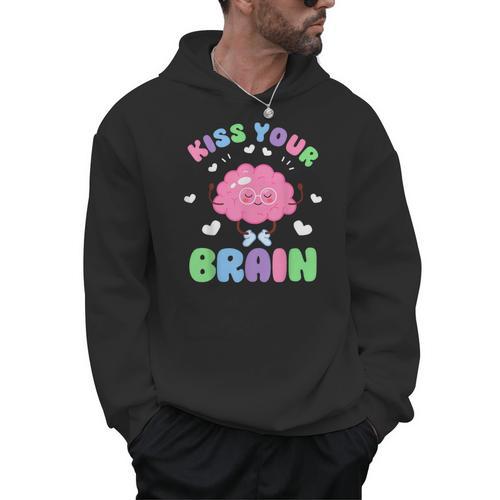 Back To School Kiss Your Brain Cute Teacher Appreciation Men Hoodie - teacherstshirts.com
