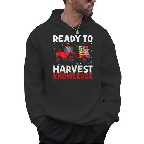 Back To School Teacher Farming Tractor Farmer Kids 100th Day Men Hoodie - teacherstshirts.com
