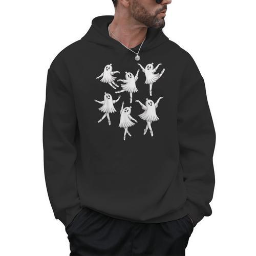 Ballet Ghost Dancer Spooky Dance Teacher Halloween Costume Men Hoodie - teacherstshirts.com DE