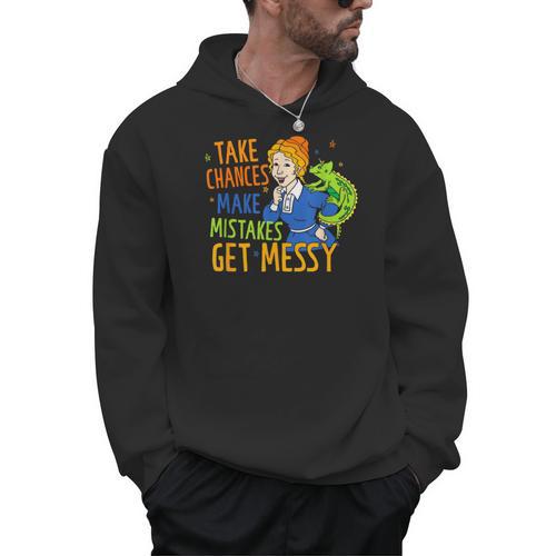 Beauty Teacher Take Chances Make Mistakes Get Messy Men Hoodie - teacherstshirts.com