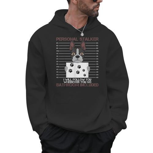 Boston Terrier American Gentleman Personal Stalker Dog Lover Men Hoodie - Bostonterriersmerch.com AU