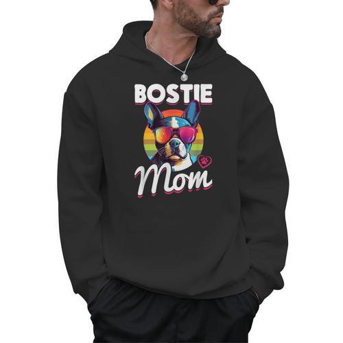 Boston Terrier Bostie Dog Breed Pet Bostie Mom Men Hoodie - Bostonterriersmerch.com CA