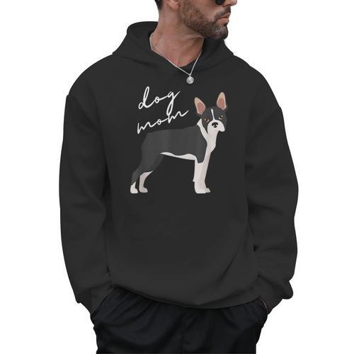 Boston Terrier Dog Mom Woman Women Men Hoodie - Bostonterriersmerch.com