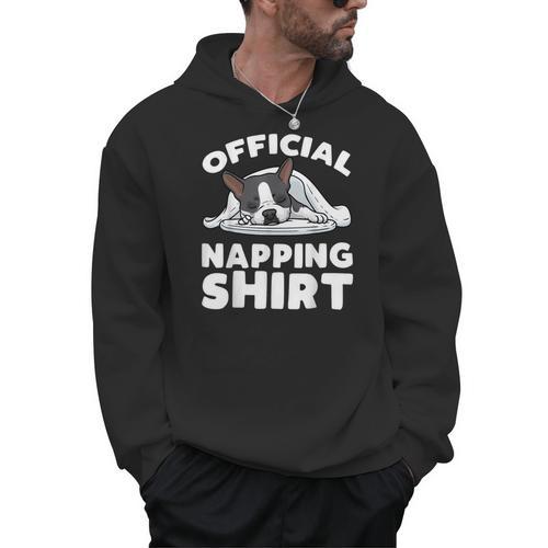 Boston Terrier Dog Official Sleeping Shirt Men Women Kids Men Hoodie - Bostonterriersmerch.com