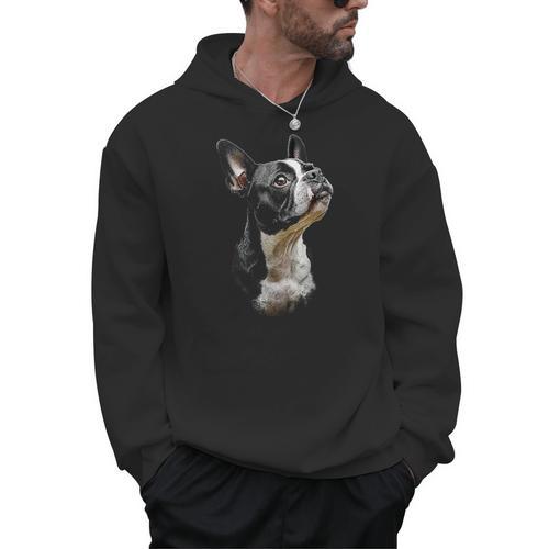 Boston Terrier Dog Graphic Pet Art Boston Terrier For Men Women Kids Men Hoodie - Bostonterriersmerch.com CA