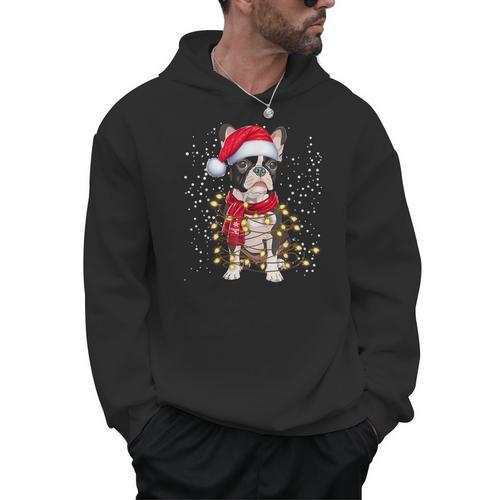 Boston Terrier Dog Ugly Christmas Dog Xmas For Men Women Kids Men Hoodie - Bostonterriersmerch.com
