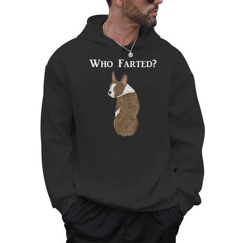 Boston Terrier Who Farted Men Hoodie - Bostonterriersmerch.com