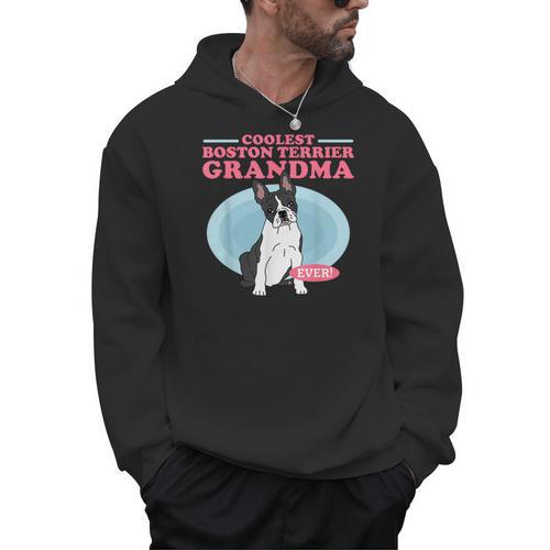 Boston Terrier Grandma Bostie Dog Owner Boston Terrier Men Women Men Hoodie - Bostonterriersmerch.com