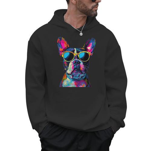 Boston Terrier Lovers Pop Art Boston Terrier Men Hoodie - Bostonterriersmerch.com