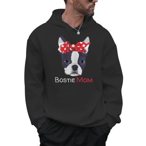 Boston Terrier Mom Bostie Women Girls Men Hoodie - Bostonterriersmerch.com