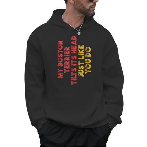 Boston Terrier Mom Dad Dog Lover Owner Women Men Men Hoodie - Bostonterriersmerch.com