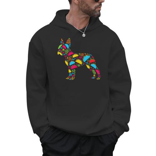 Boston Terrier Tacos Mexican Cinco De Mayo Taco Men Hoodie - Bostonterriersmerch.com CA