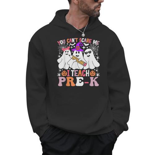 You Can't Scare Me I Teach Pre-k Halloween Teacher Men Hoodie - teacherstshirts.com